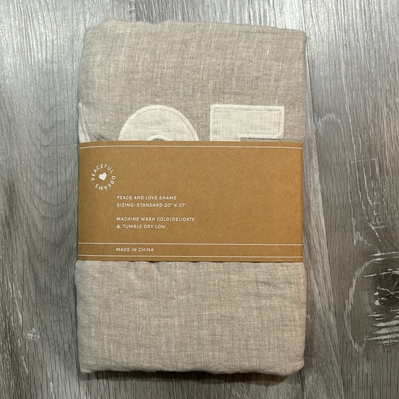 Set of 2 100% linen pillow shams - Picture 2 of 4